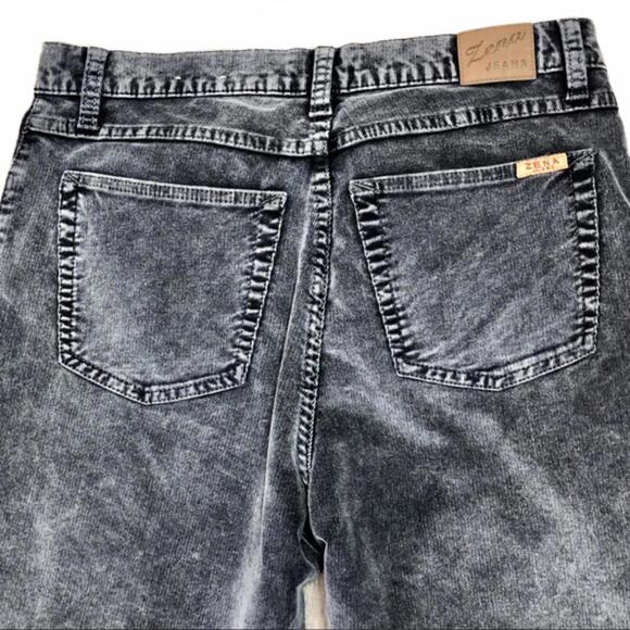 vintage high waisted button fly stone washed corduroy jeans sz 8 EUC - Picture 7 of 9